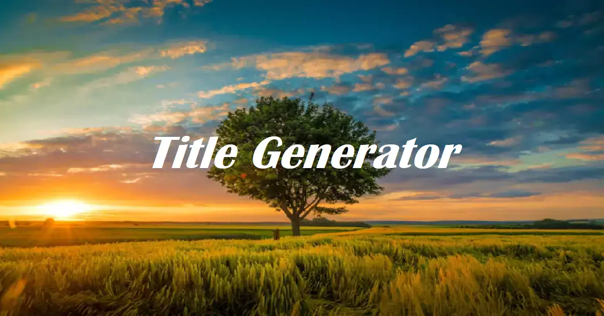 title generator